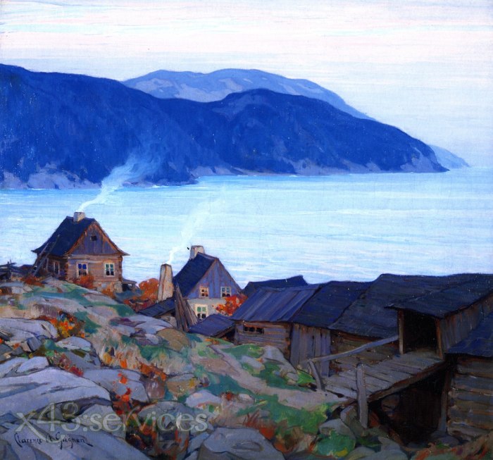 Clarence Gagnon - Abend an der Nordkueste - Evening on the North Shore